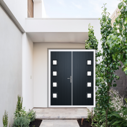 Comp Door Sussex Composite French Door In Anthracite Grey