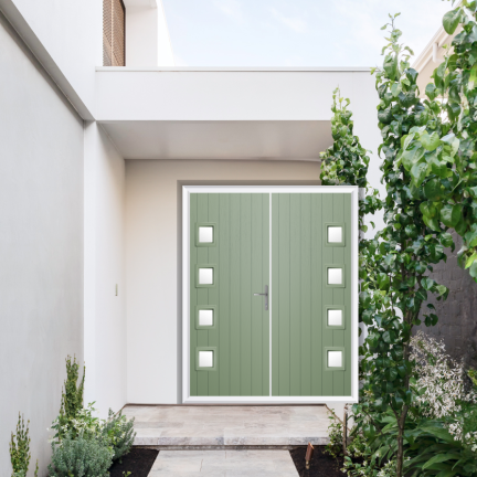 Comp Door Sussex Composite French Door In Chartwell Green