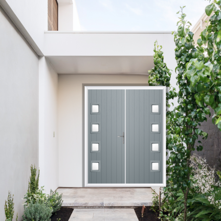 Comp Door Sussex Composite French Door In French Grey