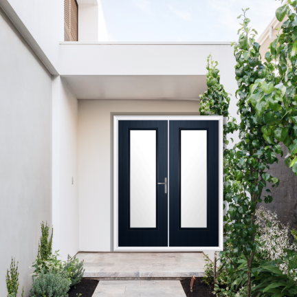 Comp Door Hatton Composite French Door In Blue