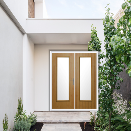 Comp Door Hatton Composite French Door In Irish Oak