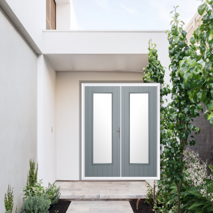 Comp Door Hatton Composite French Door In French Grey