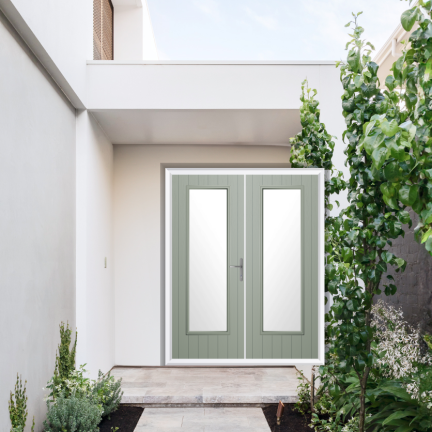 Comp Door Hatton Composite French Door In Agate Grey