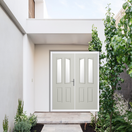 Comp Door Highbury Composite French Door In Foiled White
