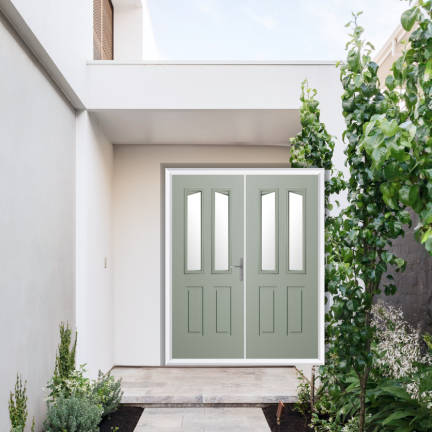 Comp Door Highbury Composite French Door In Agate Grey