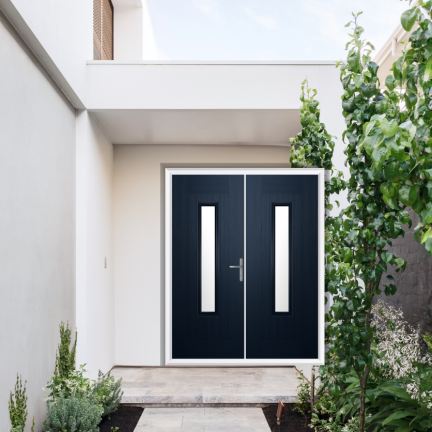 Comp Door Hexham Composite French Door In Blue