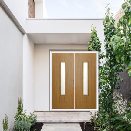 Comp Door Hexham Composite French Door In Irish Oak