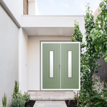 Comp Door Hexham Composite French Door In Chartwell Green