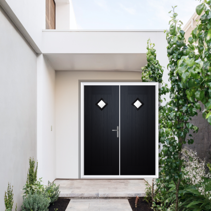 Comp Door Kelso Composite French Door In Schwarzbraun
