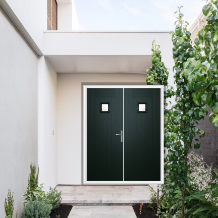Comp Door Monmouth Composite French Door In Green