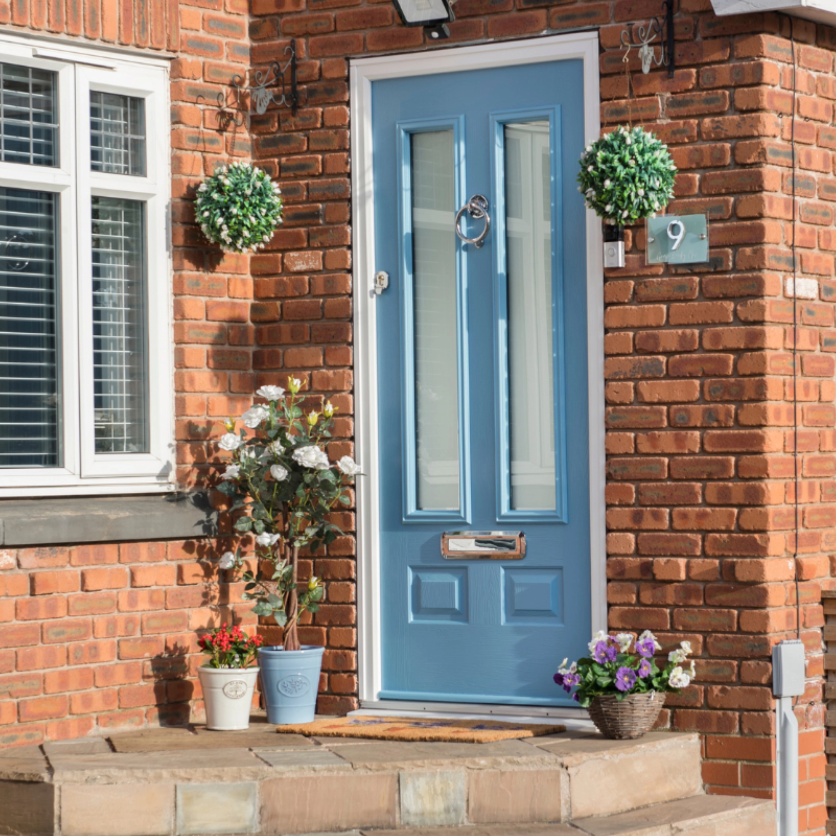 Solidor Sorrento Composite Contemporary Door In Ruby Red Large
                        Image