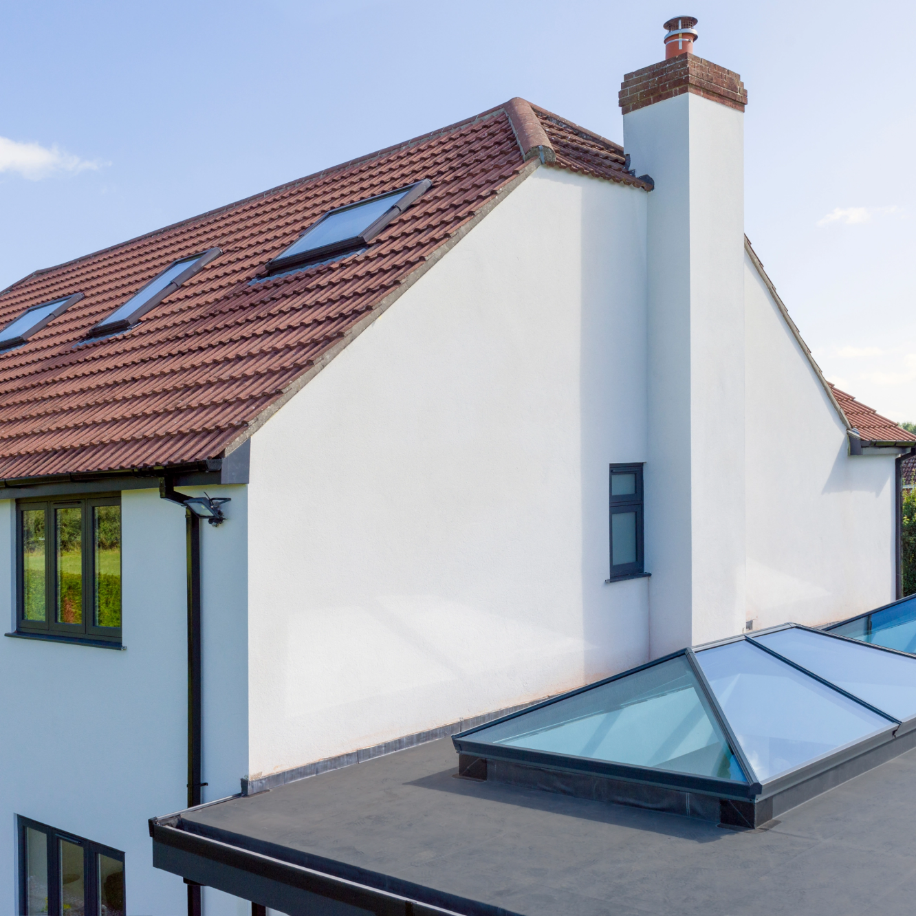 Korniche Roof Lantern In White (Ral 9910G) - (2500mm x 2200mm) Image