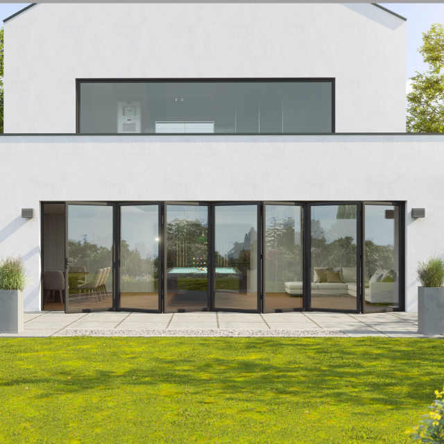 Korniche 7 Pane Bi-Fold Door Image