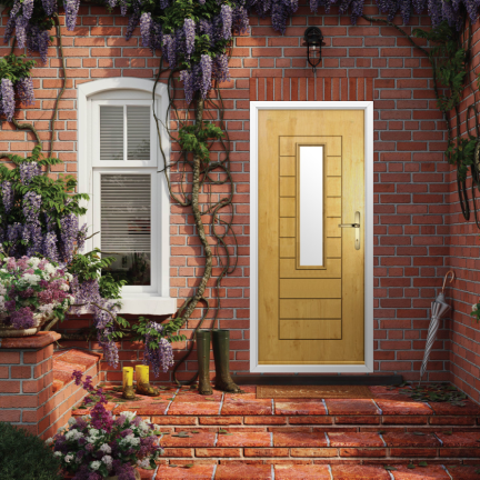 Solidor Pembroke Composite Traditional Door In Irish Oak