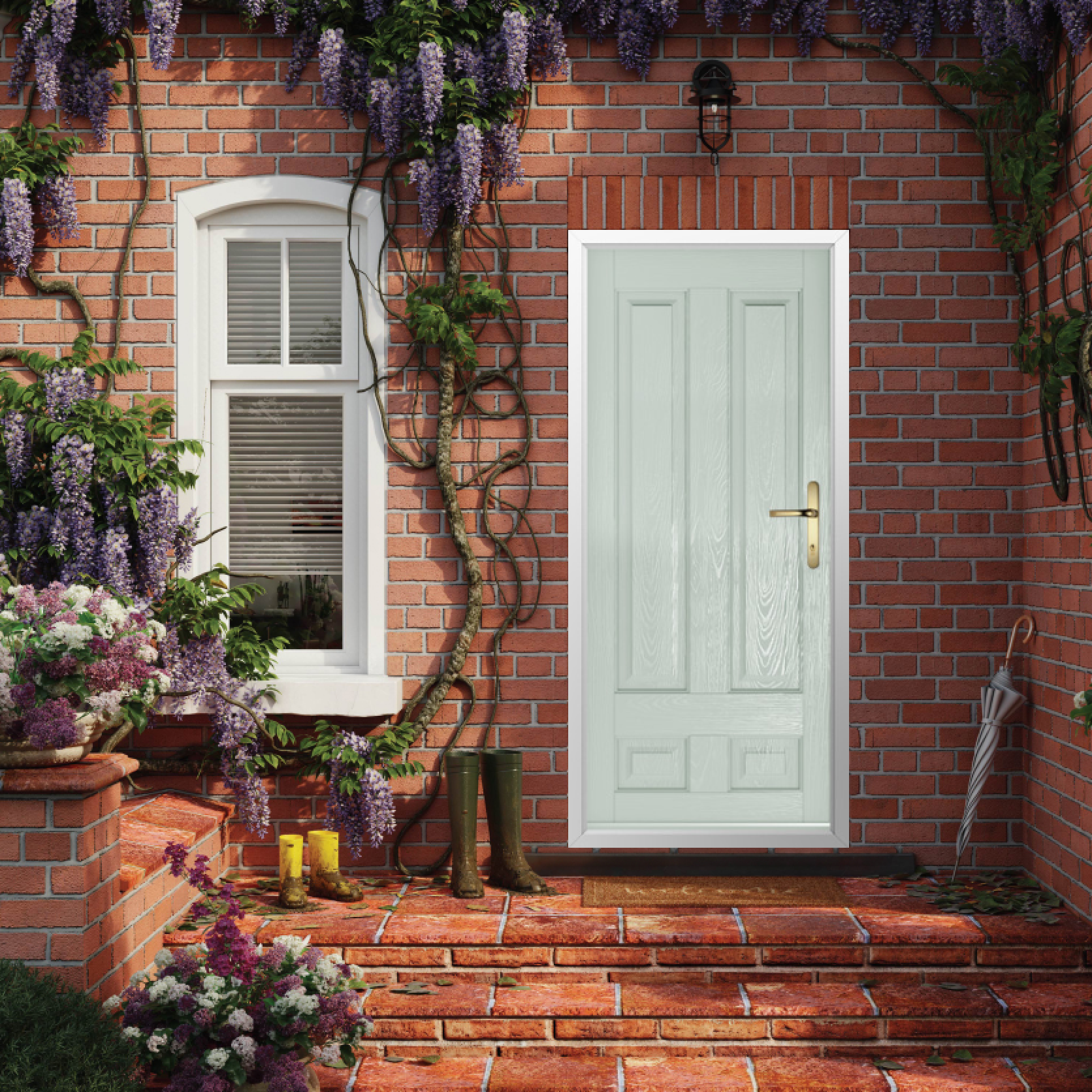 Solidor Edinburgh Solid Composite Traditional Door In Painswick Large
                        Image