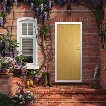 Solidor Thornbury Solid Composite Traditional Door In Irish Oak