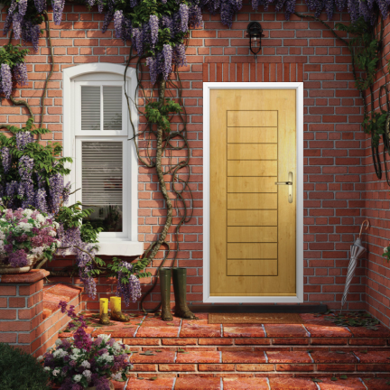 Solidor Windsor Solid Composite Traditional Door In Irish Oak