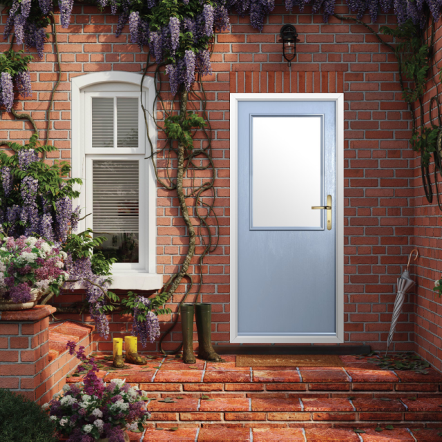 Solidor Flint Beeston Composite Traditional Door In Duck Egg Blue Thumbnail