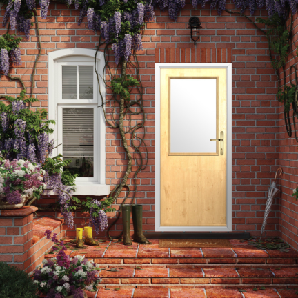 Solidor Flint Beeston Composite Traditional Door In Irish Oak