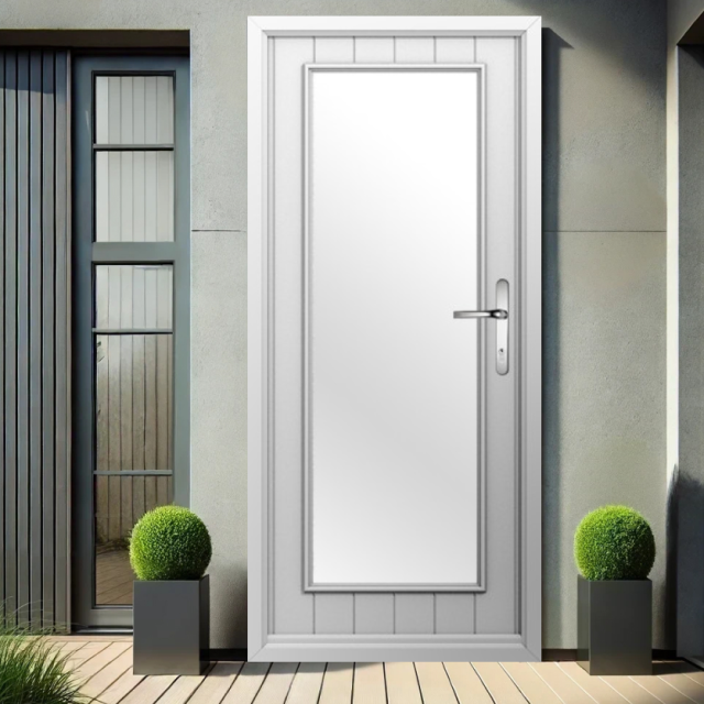 Solidor Biella Composite Contemporary Door In White Thumbnail