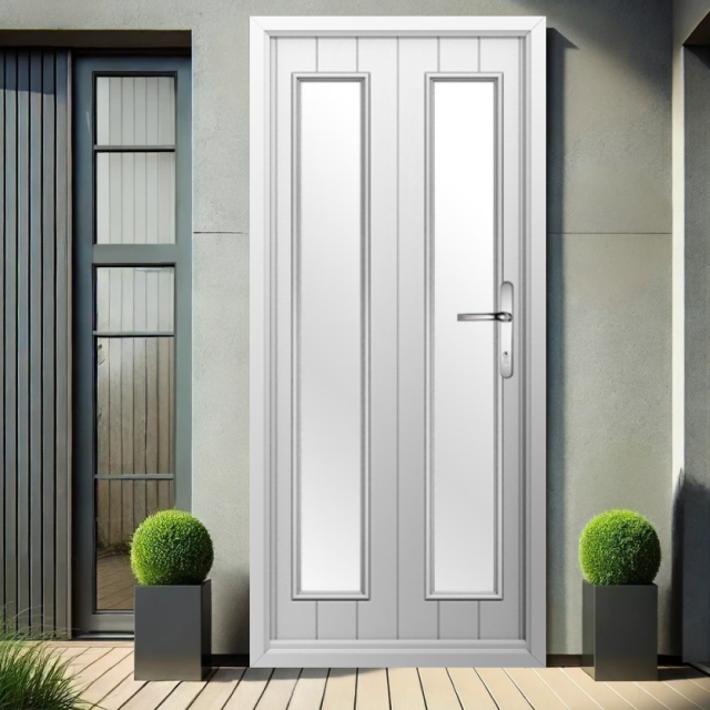 Solidor Venice Composite Contemporary Door In White Thumbnail