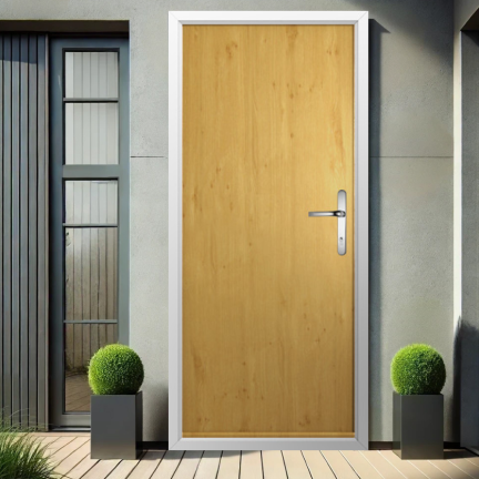 Solidor Verona Solid Composite Contemporary Door In Irish Oak