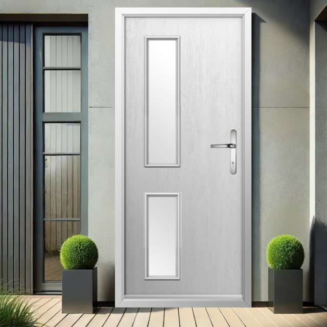 Solidor Garda Composite Contemporary Door In White Thumbnail