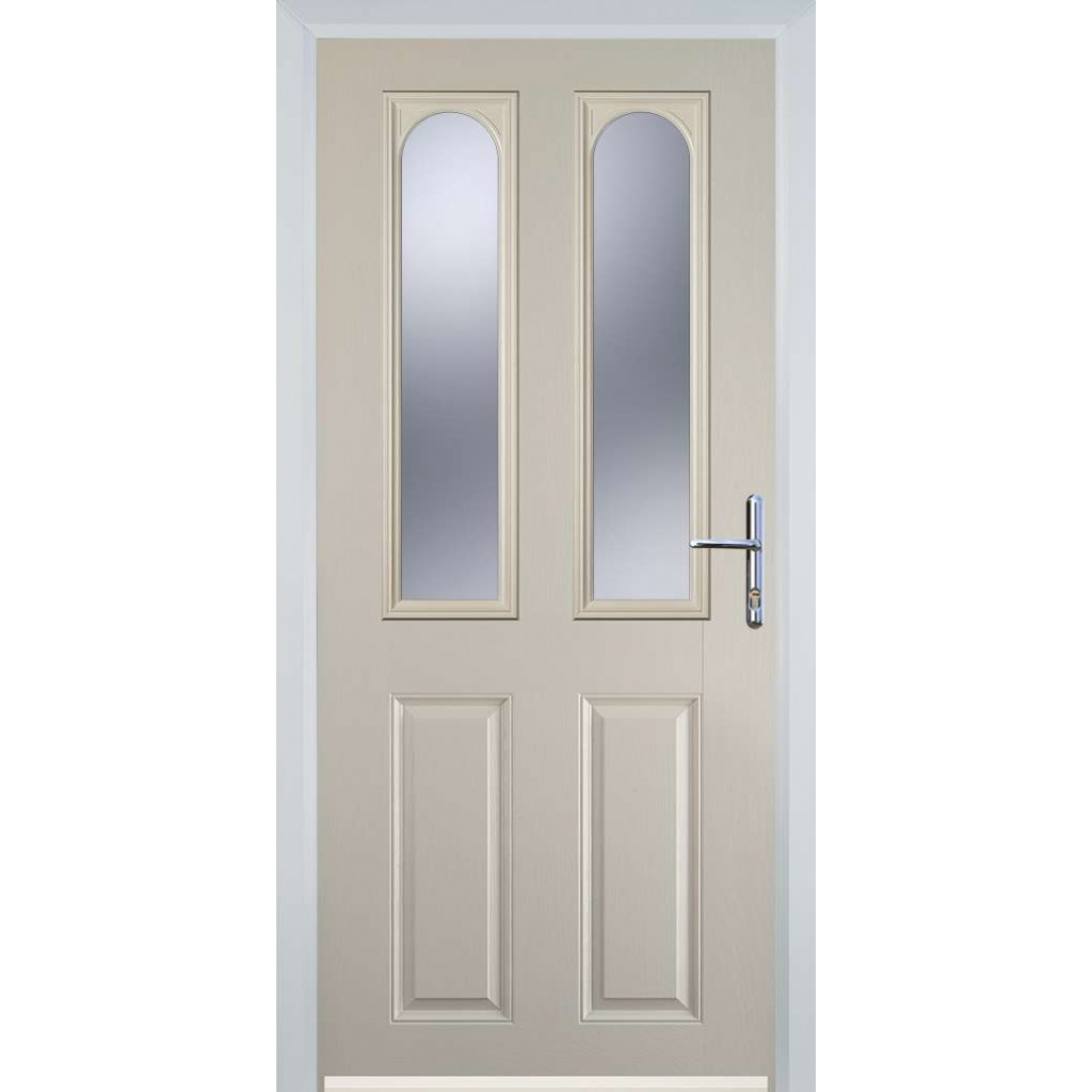Door Stop 2 Panel 2 Arch (A) Composite Traditional Door In Cream Image