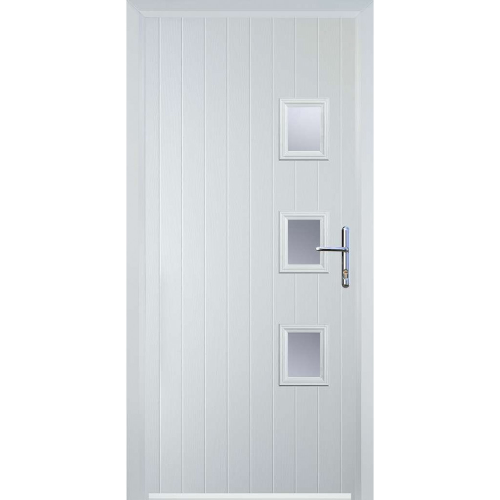 Door Stop 3 Square (Y) Composite Contemporary Door In White Image