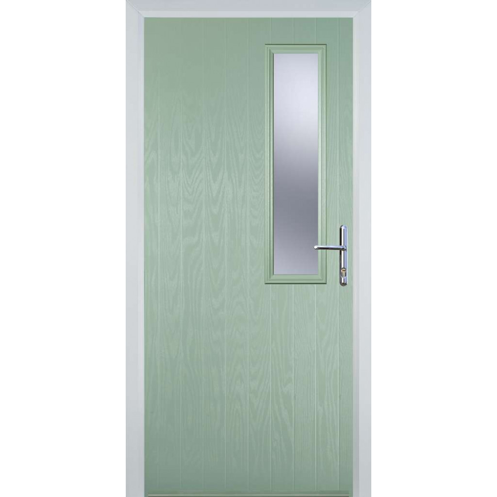 Door Stop Mid Square (56) Composite Contemporary Door In Chartwell Green Image