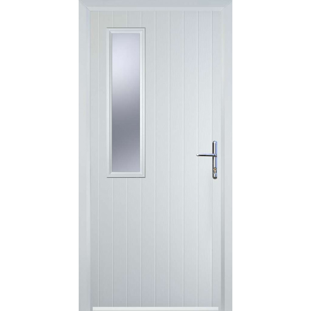 Door Stop Mid Square (58) Composite Contemporary Door In White Image