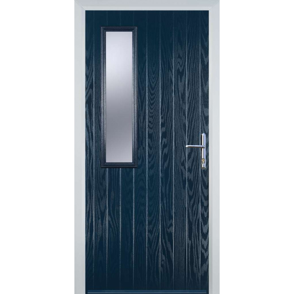 Door Stop Mid Square (58) Composite Contemporary Door In Blue Image