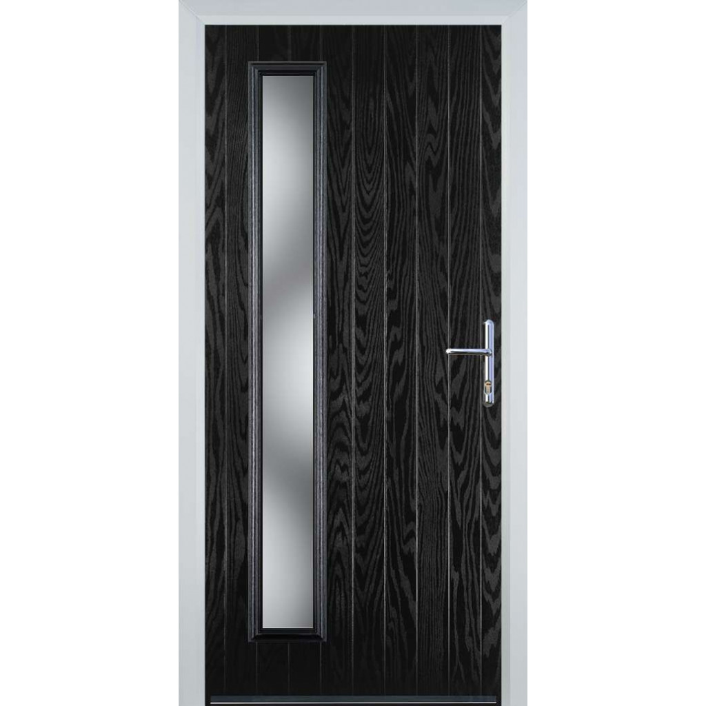 Door Stop Cottage Long (60) Composite Contemporary Door In Black Image