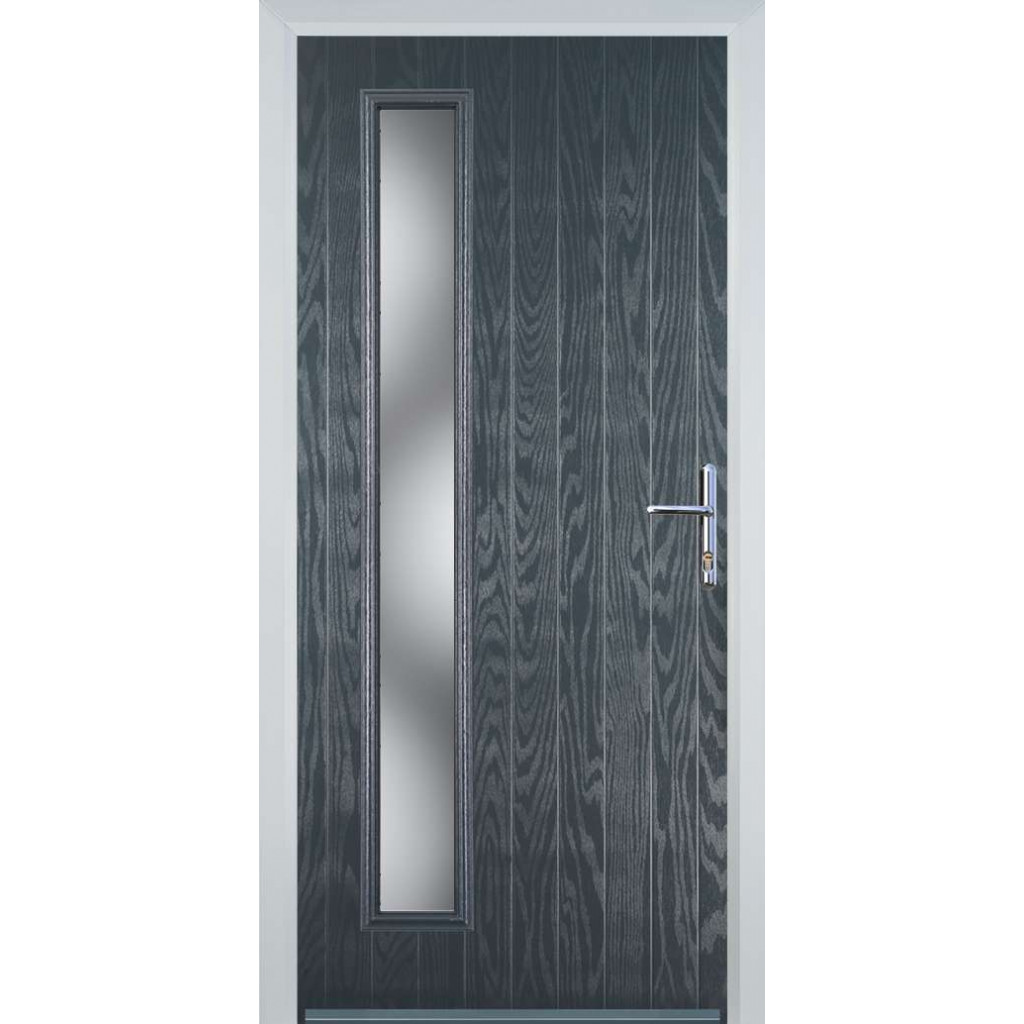 Door Stop Cottage Long (60) Composite Contemporary Door In Grey Image