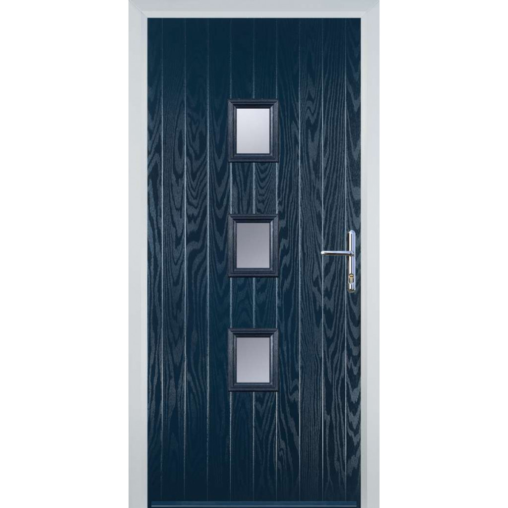 Door Stop 3 Square Mid (Y3) Composite Contemporary Door In Blue Image