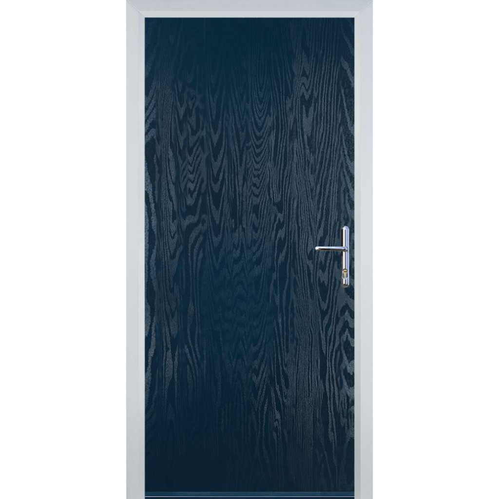 Door Stop Cottage - Flush Grained (R) Composite Flush Door In Blue Image