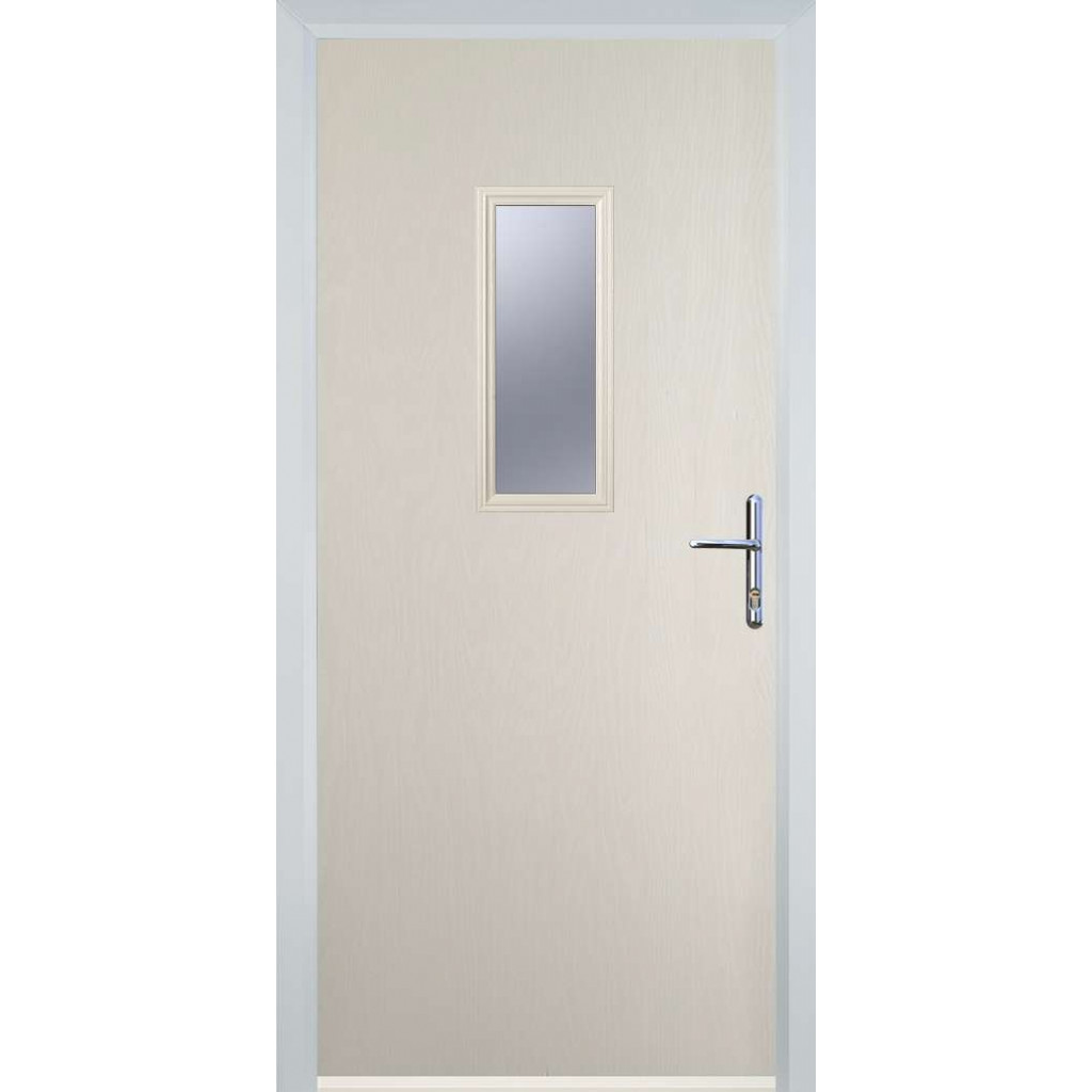 Door Stop 1 Square - Flush Grained (U) Composite Flush Door In Cream Image