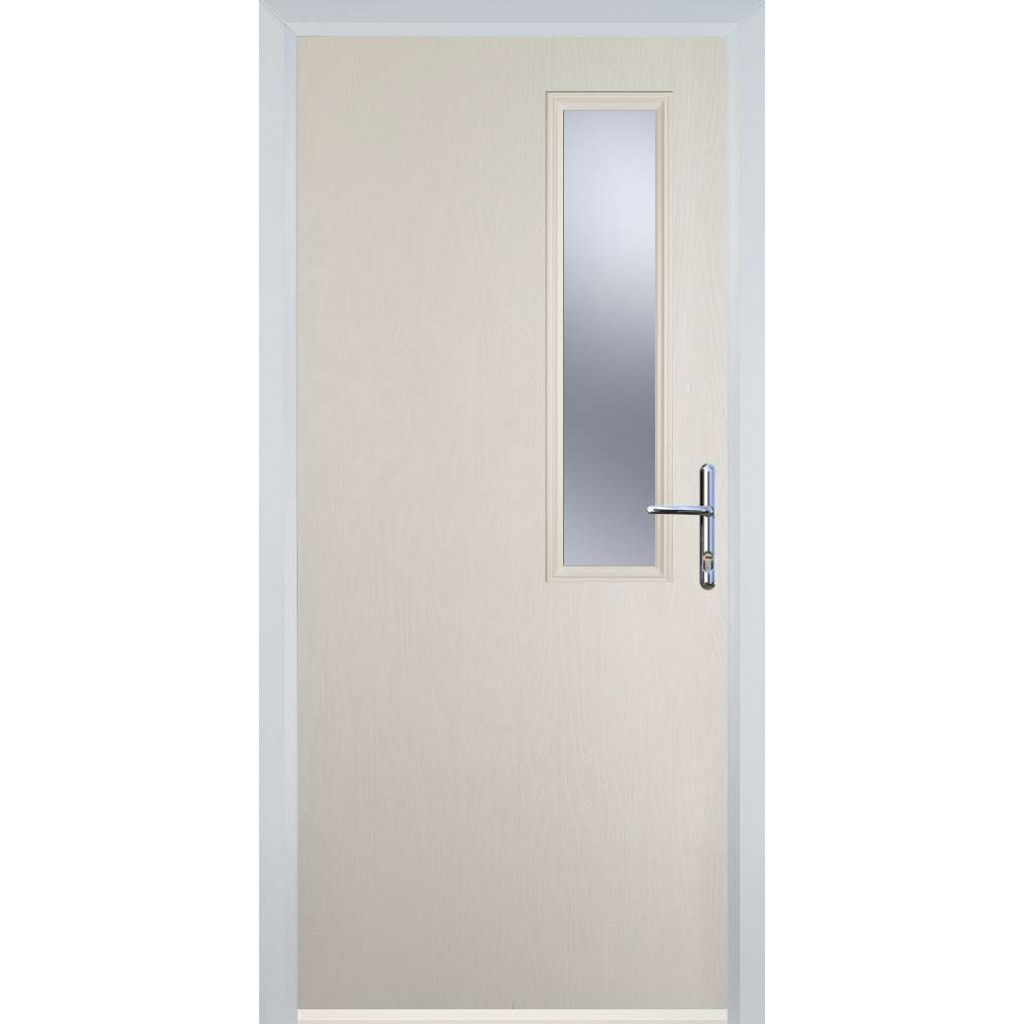 Door Stop Mid Square - Flush Grained (56) Composite Flush Door In Cream Image