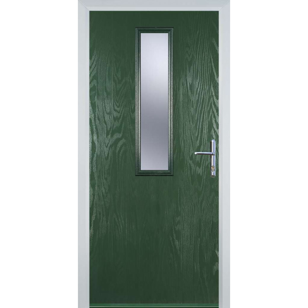 Door Stop Mid Square - Flush Grained (57) Composite Flush Door In Green Image