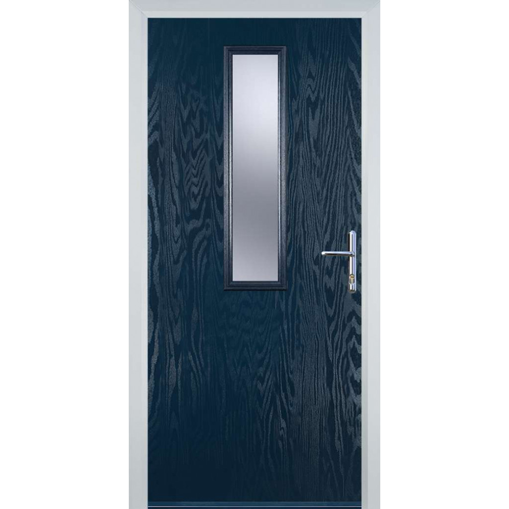 Door Stop Mid Square - Flush Grained (57) Composite Flush Door In Blue Image