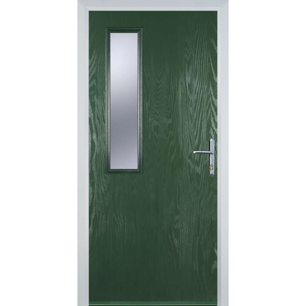 Door Stop Mid Square - Flush Grained (58) Composite Flush Door In Green Image