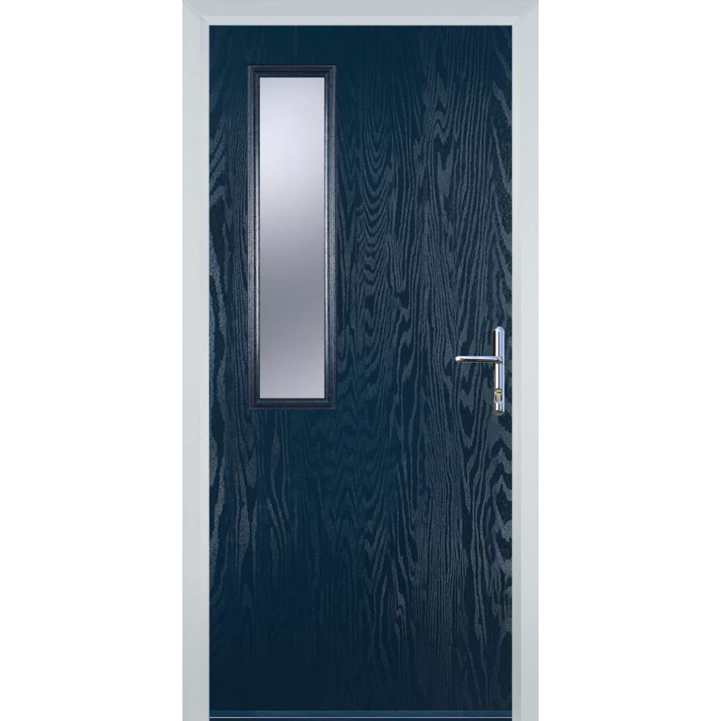 Door Stop Mid Square - Flush Grained (58) Composite Flush Door In Blue Image