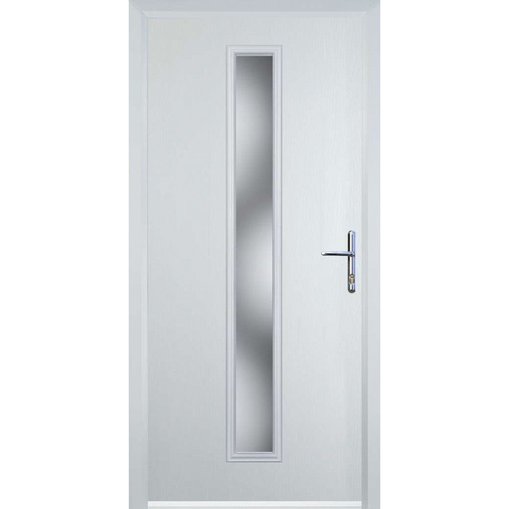 Door Stop Cottage Long - Flush Grained (59) Composite Flush Door In White Image