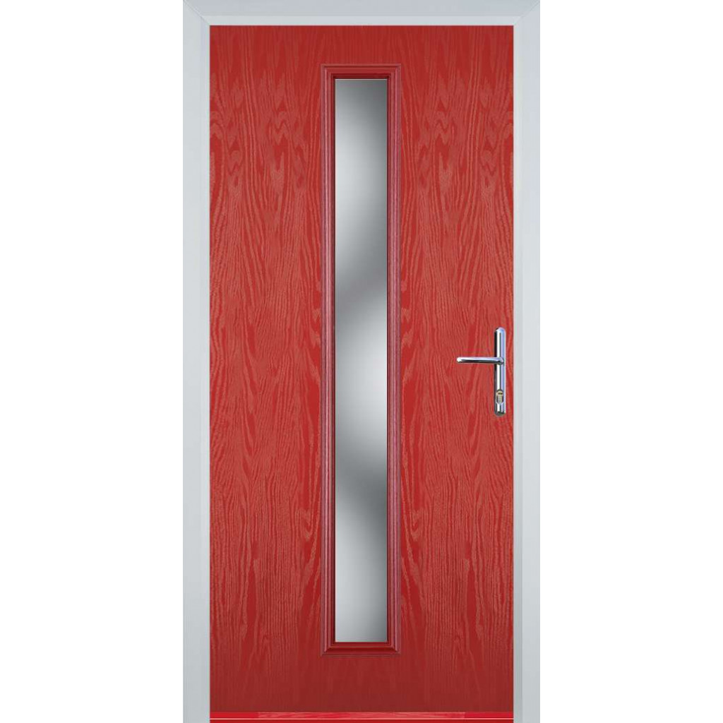 Door Stop Cottage Long - Flush Grained (59) Composite Flush Door In Red Image
