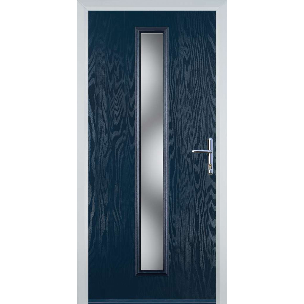 Door Stop Cottage Long - Flush Grained (59) Composite Flush Door In Blue Image
