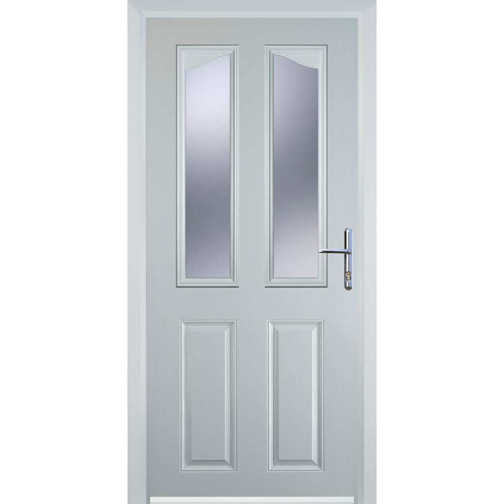 Door Stop 2 Panel 2 Angle (B) Composite Traditional Door In White Image