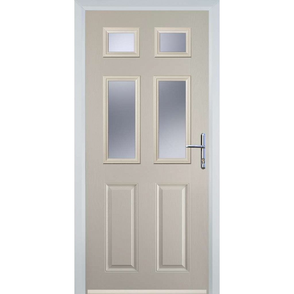 Door Stop 2 Panel 4 Square (T) Composite Traditional Door In Cream Image