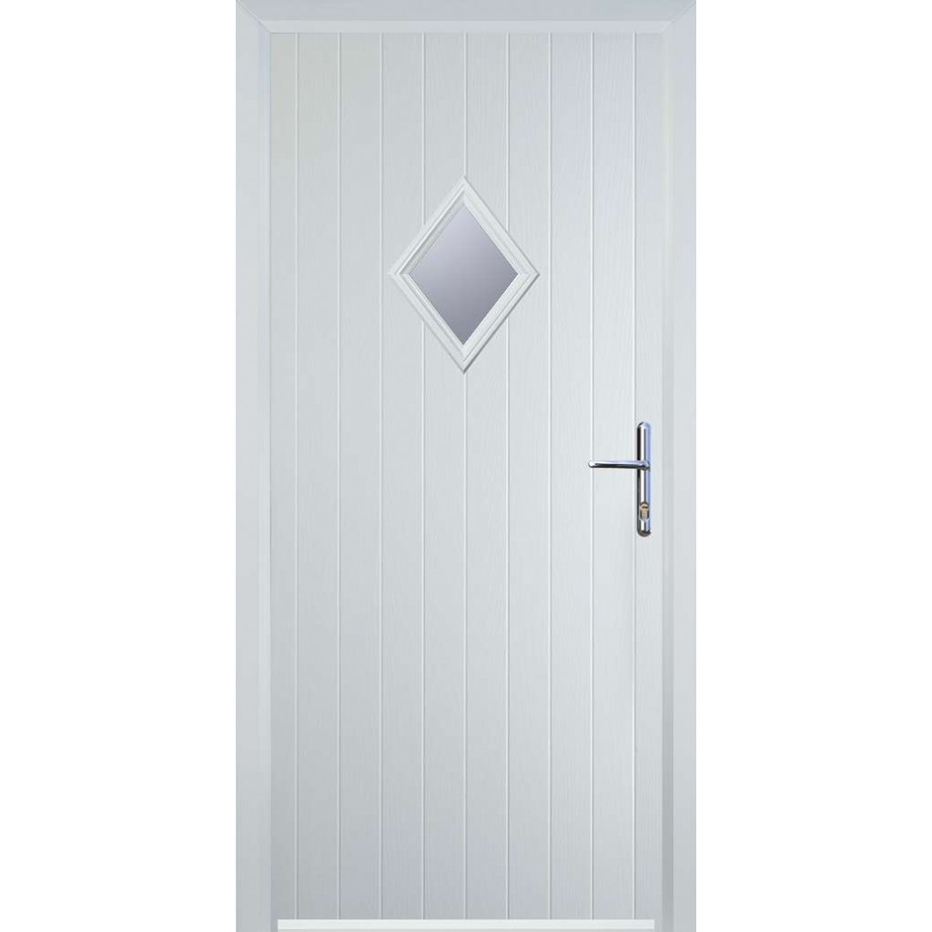 Door Stop Diamond (P) Composite Cottage Door In White Image