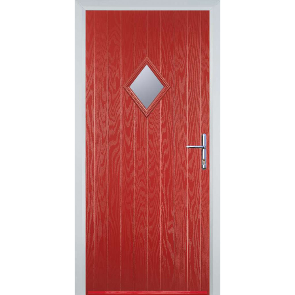 Door Stop Diamond (P) Composite Cottage Door In Red Image