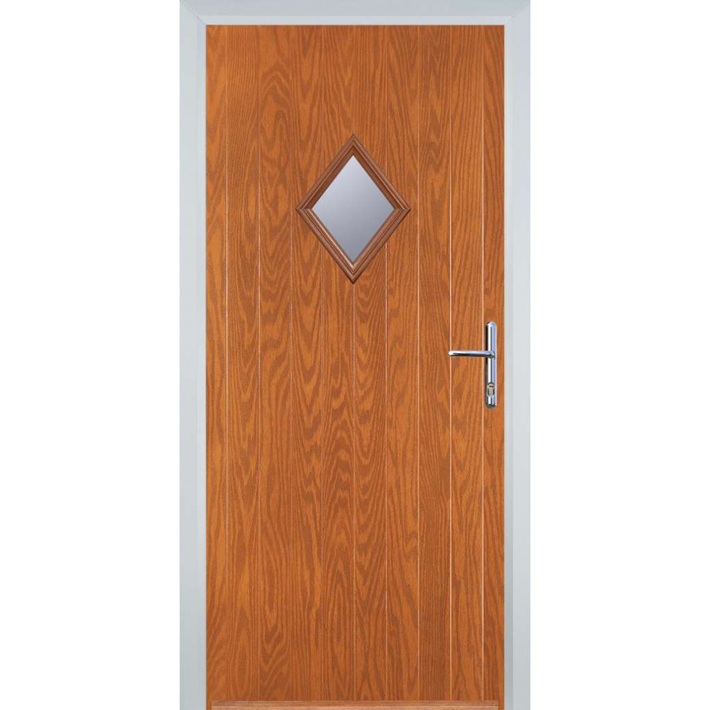 Door Stop Diamond (P) Composite Cottage Door In Oak Image